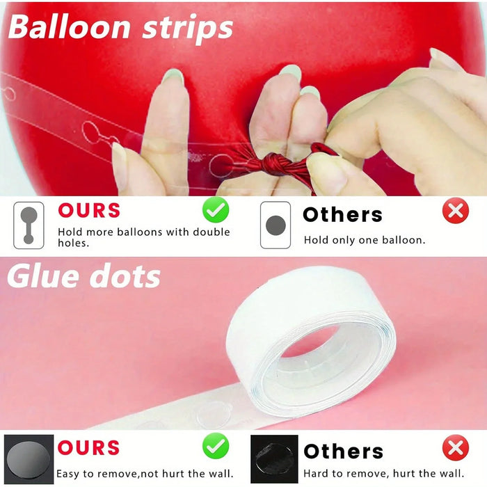 152Pcs Strawberry Balloon Garland Set Suitable For Birthday Wedding Anniversary Graduation Ceremony Indoor / Outdoor Decoration