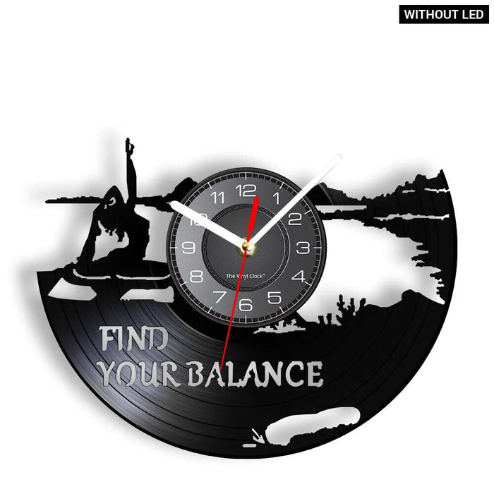 Yoga Quotes Wall Clock