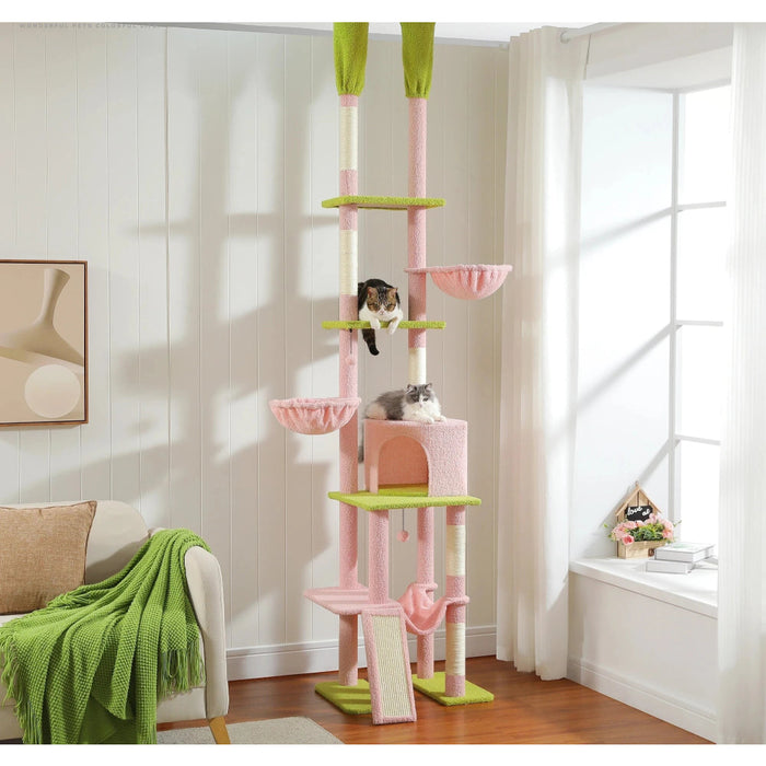 Adjustable Cactus Cat Tower Hammocks Condos