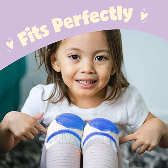 2Pcs/Pair Baby Knee Pads for Crawling, Anti-Slip Elastic Breathable Cotton Knee Protector Cushion for Babies Toddlers Infants