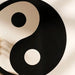 Yin Yang Wooden Mirror Wall Decor