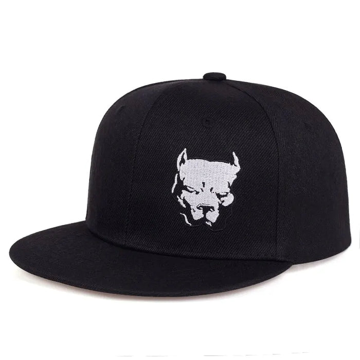 Adjustable Dog Head Embroidered Baseball Cap / Hat