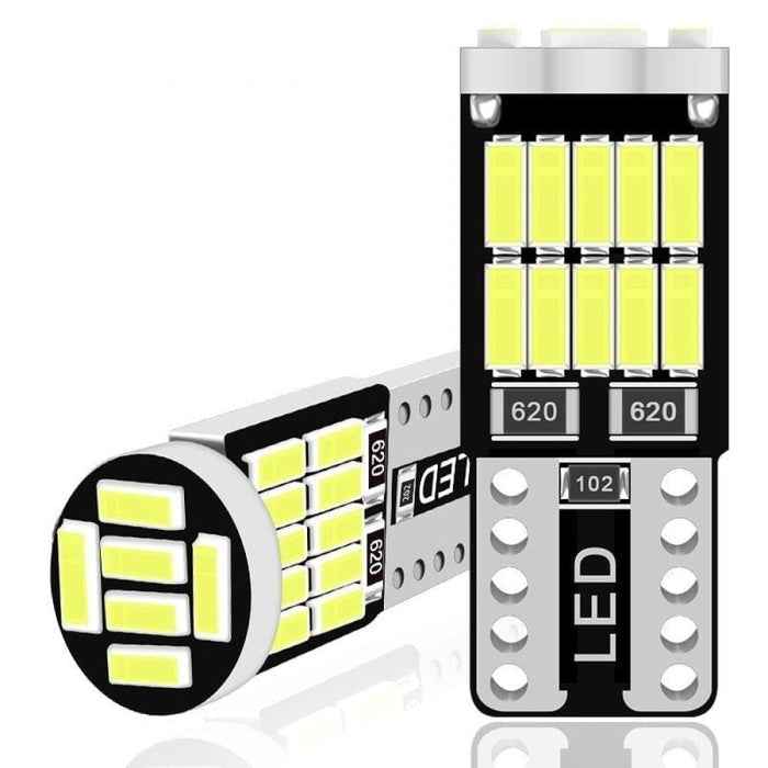 10pcs W5W Led T10 168 194 Signal Lamp Canbus 4014 26SMD For Car Interior Map Dome Lights Parking Position Lights