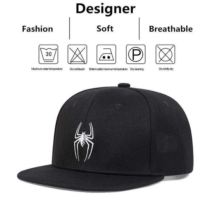 Embroidered Spider Baseball Cap / Hat For Kids