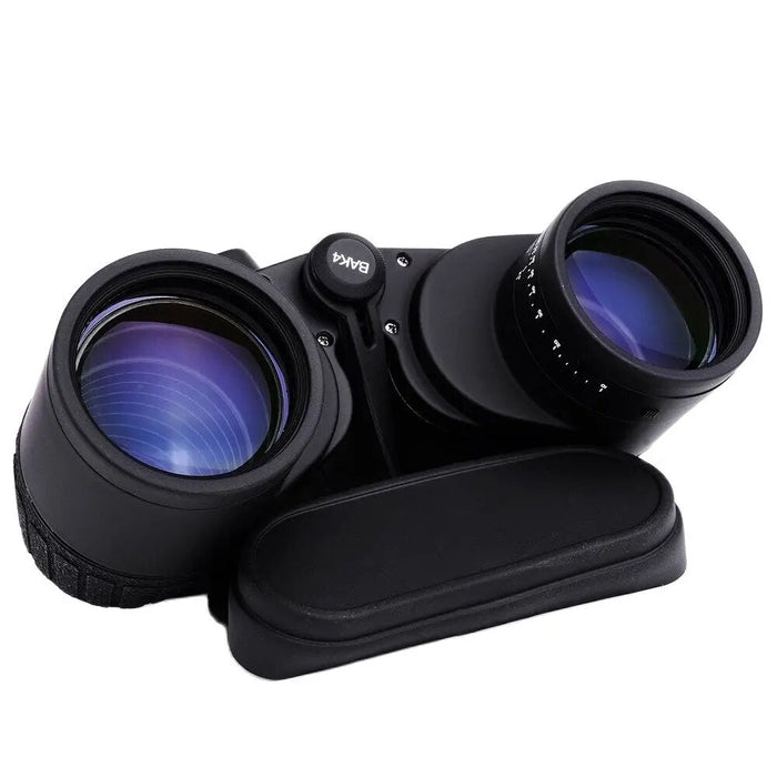 10X50 Zoom Rangefinder Hd Marine Compass Binoculars Waterproof Nitrogen Bak4 Black