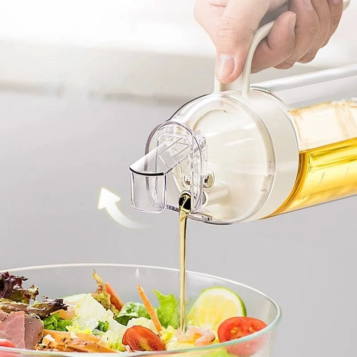 Convenient Glass Oil Pot With Auto Open/close