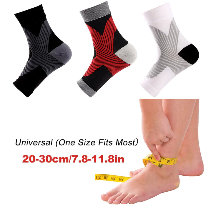 1 Pair Ankle Brace Compression Socks For Relieves Achilles Tendonitis Joint Pain