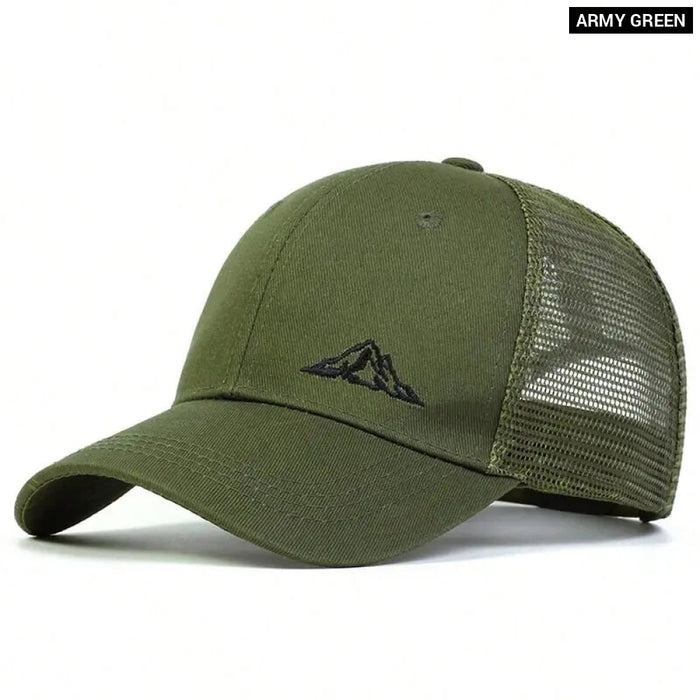 Adjustable Mountain Range Baseball Cap / Hat For Outdoor Sun Protection