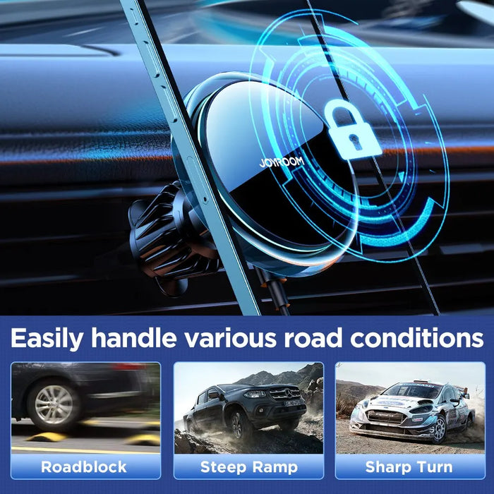 Joyroom Magnetic Blue Light Wireless Car Charger For Iphone 14 13 12 Pro Max