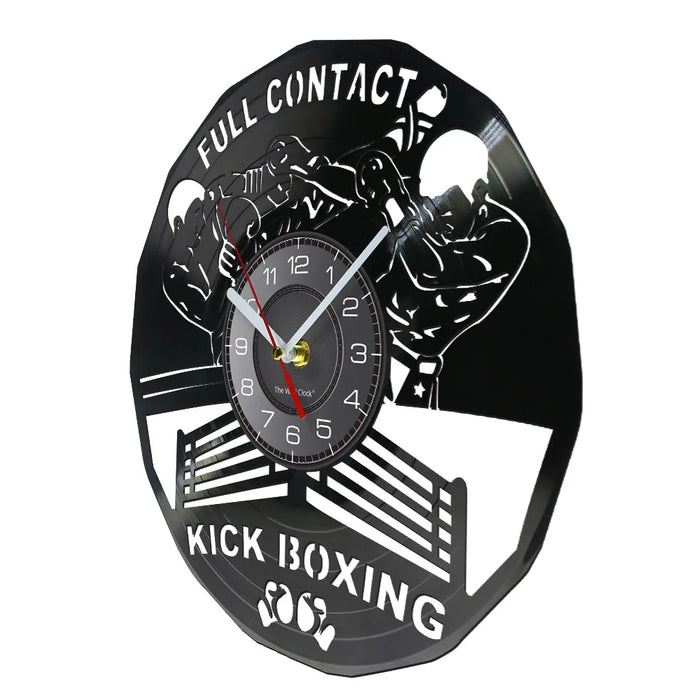 Boxing Gym Vinyl Record Wall Clock