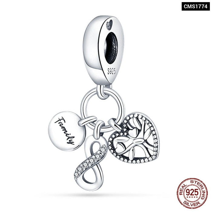 925 Silver Camera Coffee Cup Flower Charms Beads Fit Pandora Bracelet DIY Jewelry Making For Women