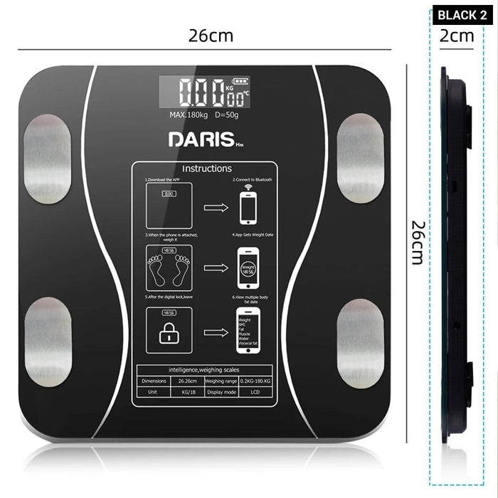 Bluetooth Smart Digital Body Weight Scale With App