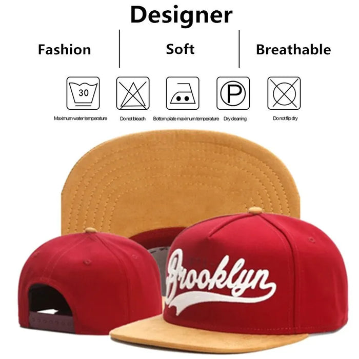 Brooklyn Embroidery Hip Hop Hat Unisex Outdoor Baseball Cap