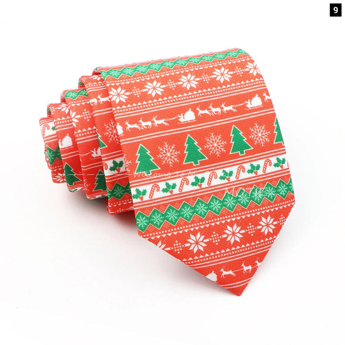 Green Christmas Tree Necktie For Daily Wear Weddings And Gifts