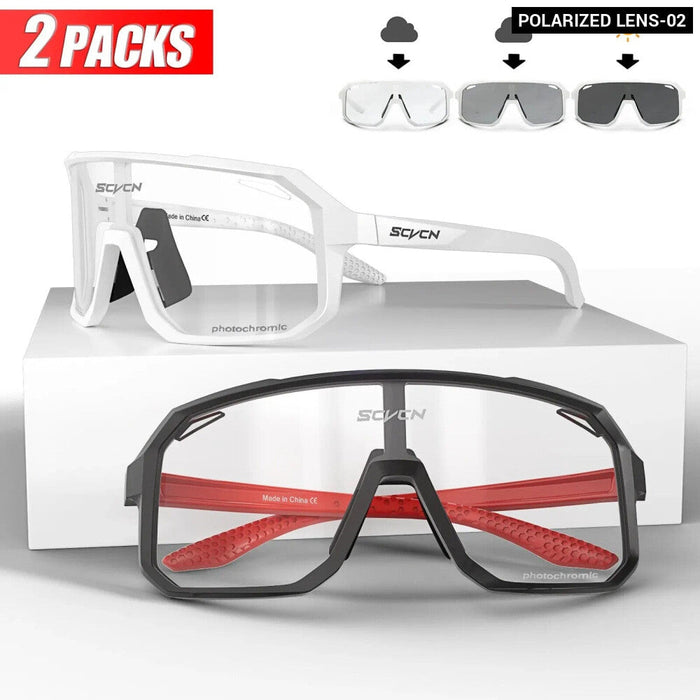 Pack Of 2 Pochromic Cycling Sunglasses