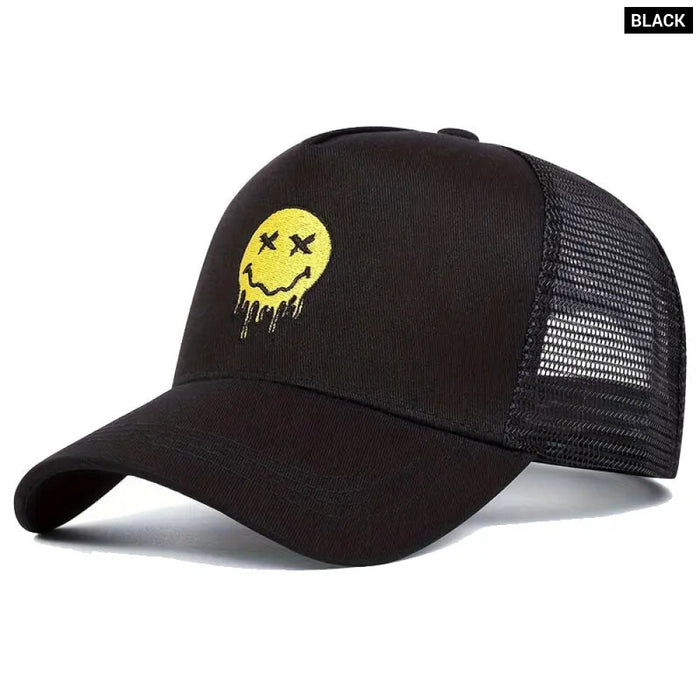 Smiling Face Print Baseball Cap / Hat For Outdoor Wear