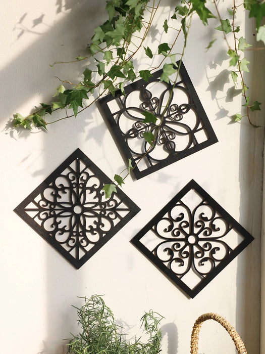 Boho Wooden Wall Decor Set