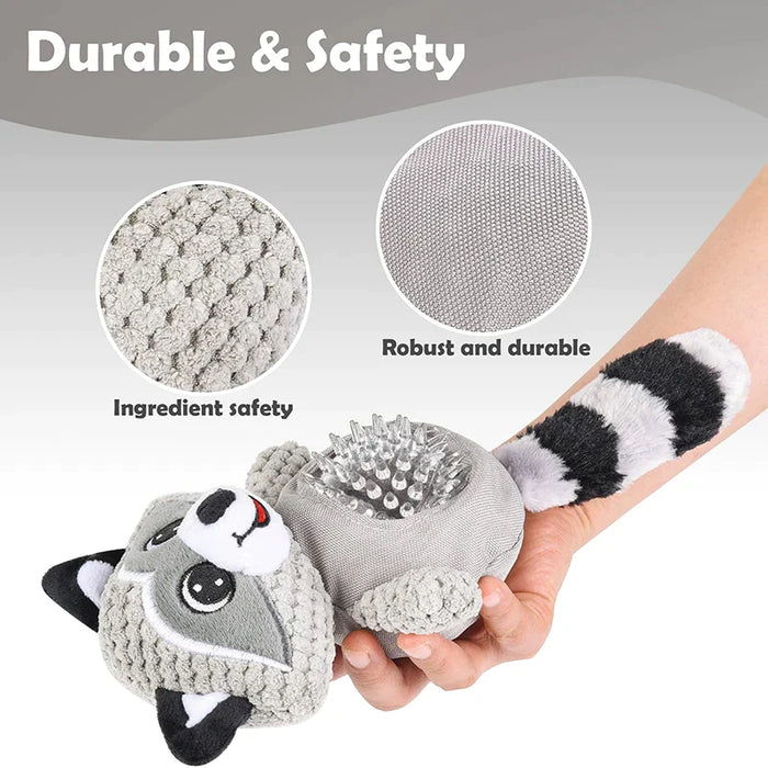 Tough Squeaky Dog Chew Toy Safe Plush Animal