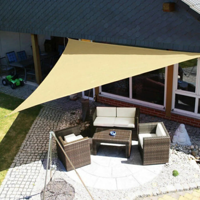 Waterproof Sun Shelter Triangle Sunshade Protection Outdoor Cover Garden Patio Pool Shade Sail Awning 420D