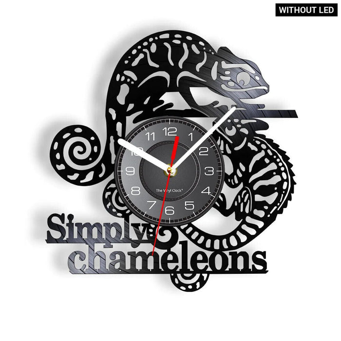 Chameleon Vinyl Record Wall Clock