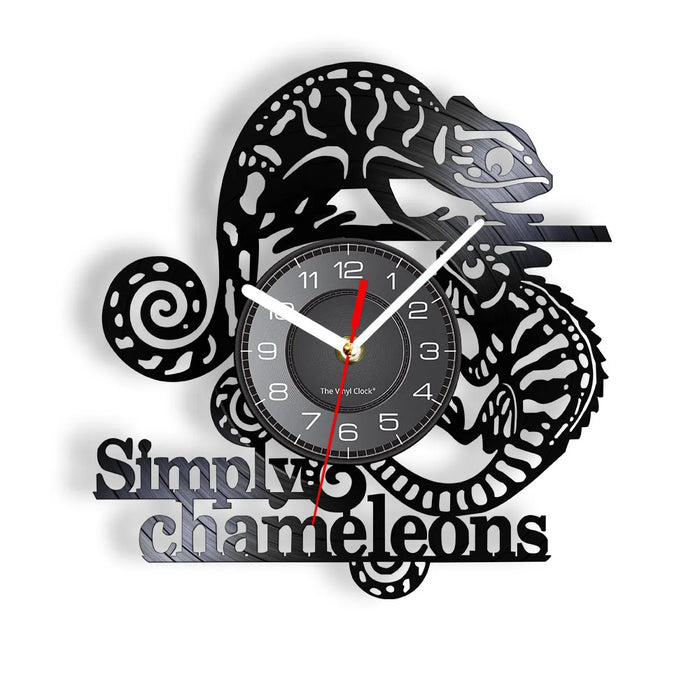 Chameleon Vinyl Record Wall Clock