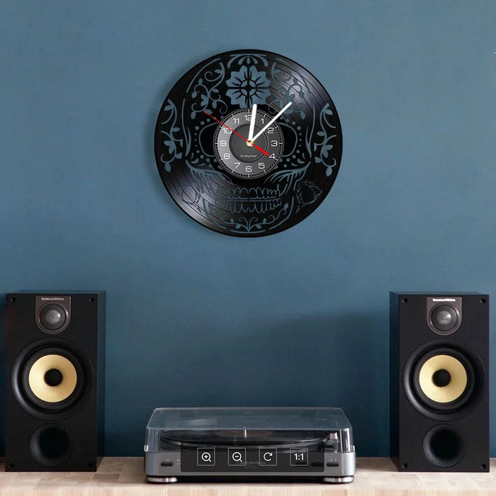 Day Of The Dead Laser Cut Wall Clock