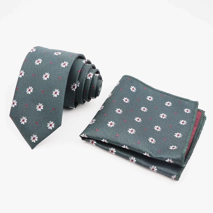 Mens Fashion Tie And Pocket Square Set For Business Weddings And Gifts