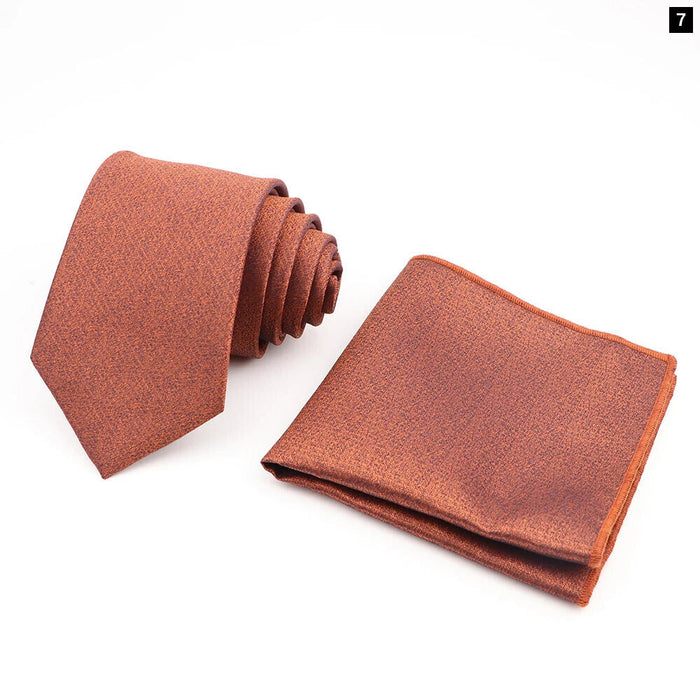 Mens Fashion Tie And Pocket Square Set For Business Weddings And Gifts