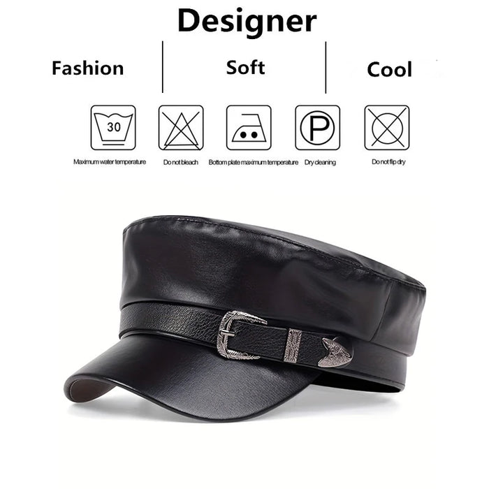 Leather Sailor Hat