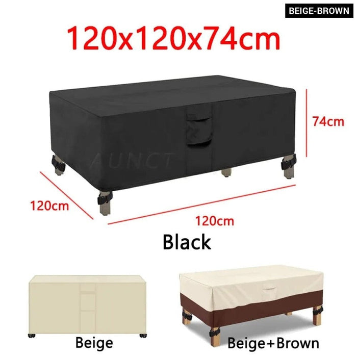 L Shape Corner Outdoor Sofa Cover Waterproof Rattan Corner Furniture Cover V Shape Protective Dust Covers