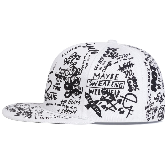 Graffiti Print Hip Hop Hat