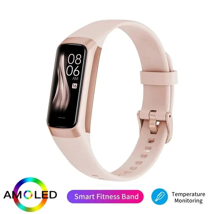 Lige Amoled Smart Watch Men 2023 Heart Rate Blood Waterproof Smart Band For Women Smart Bracelet