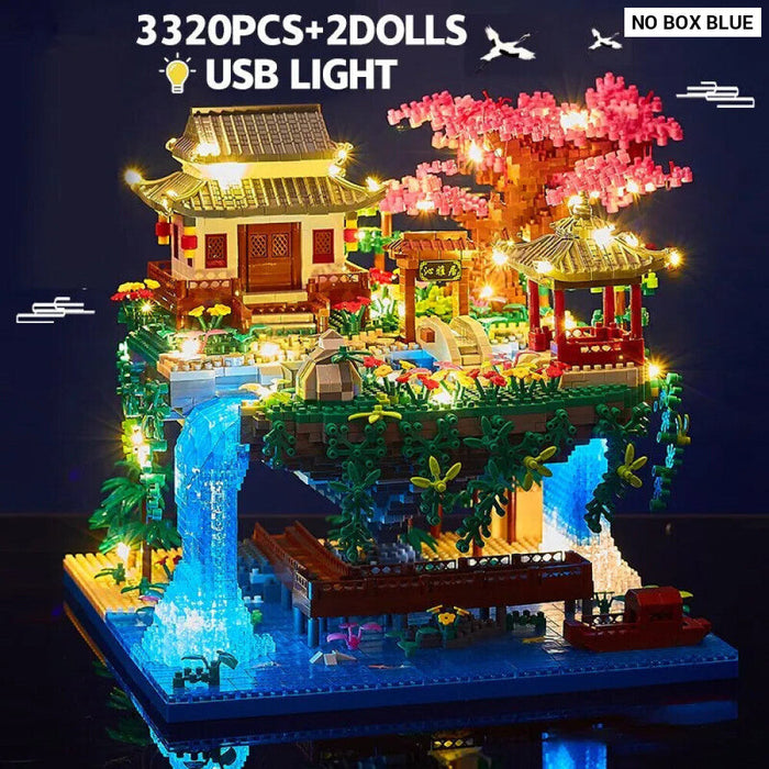 3320 Piece Diy Cherry Blossom Tree House Building Set