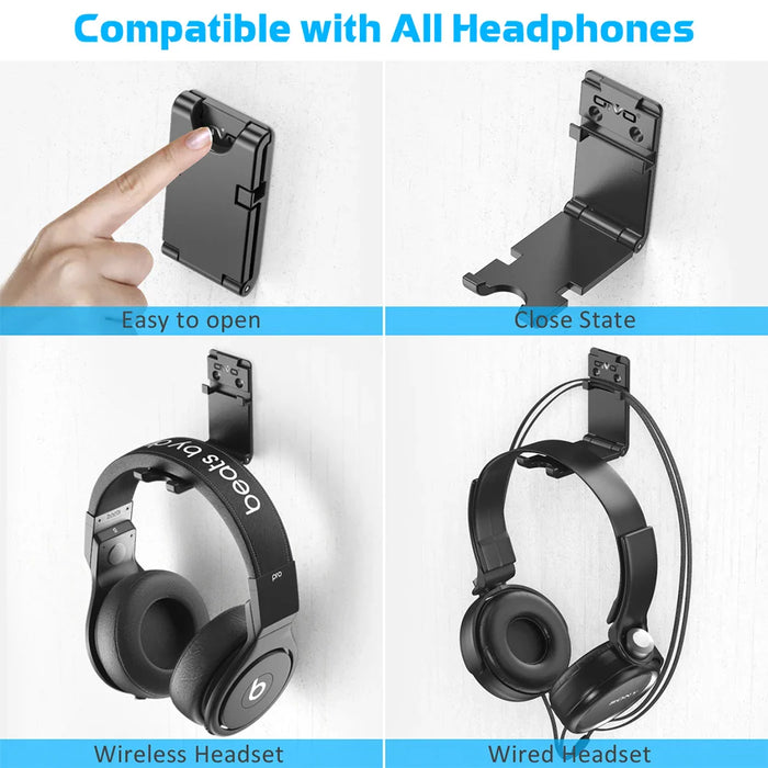 Rotatable Headphone Wall Mount Pack Of 1/2