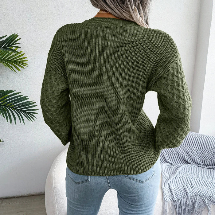 Casual Knit Pullover Sweater