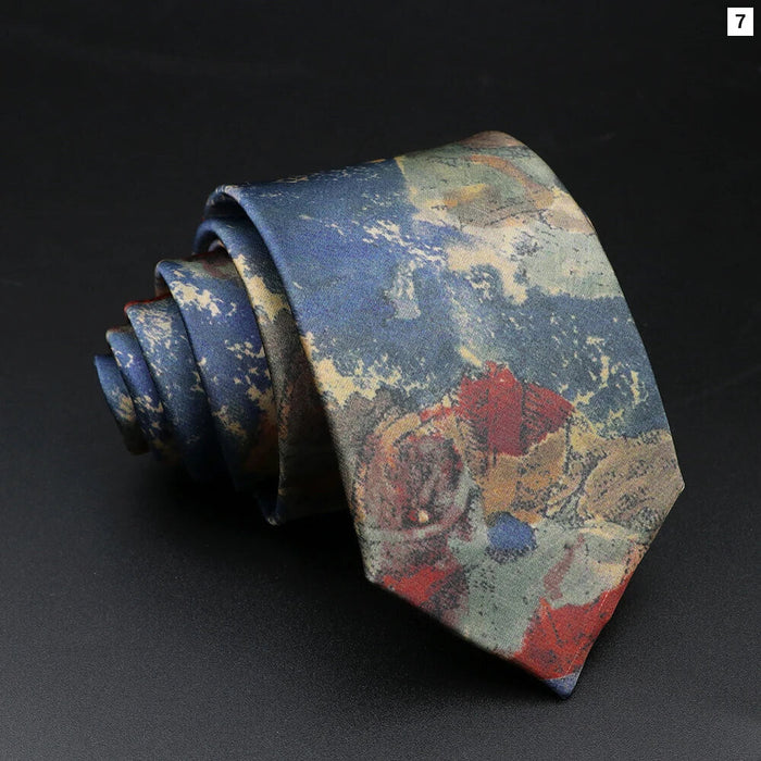 Super Soft Silk Ties Mens Fashion 7cm Necktie For Wedding