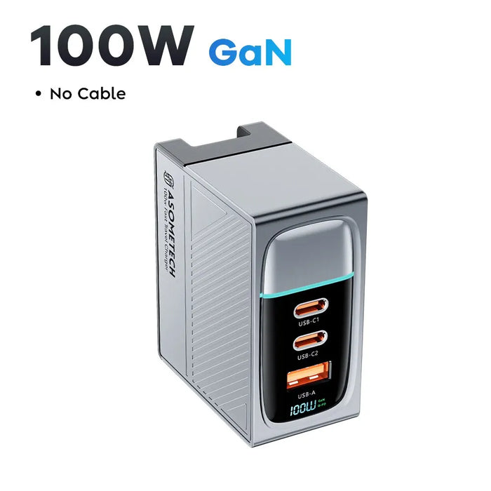 Portable 100w Gan Charger With Fast Charging