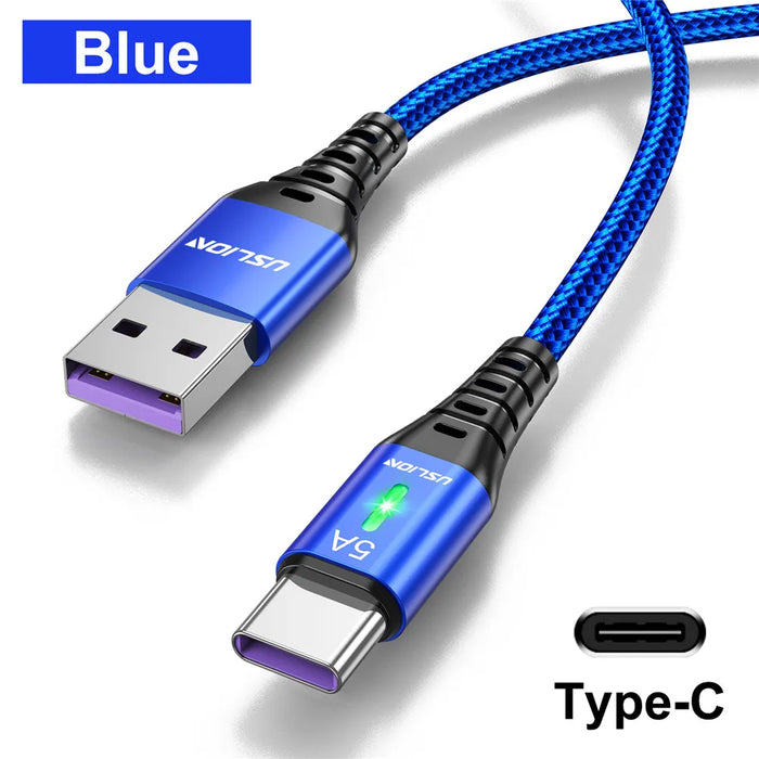 Fast Charging Usb C Cable For Samsung S21/S20 Xiaomi Mi 11 5A