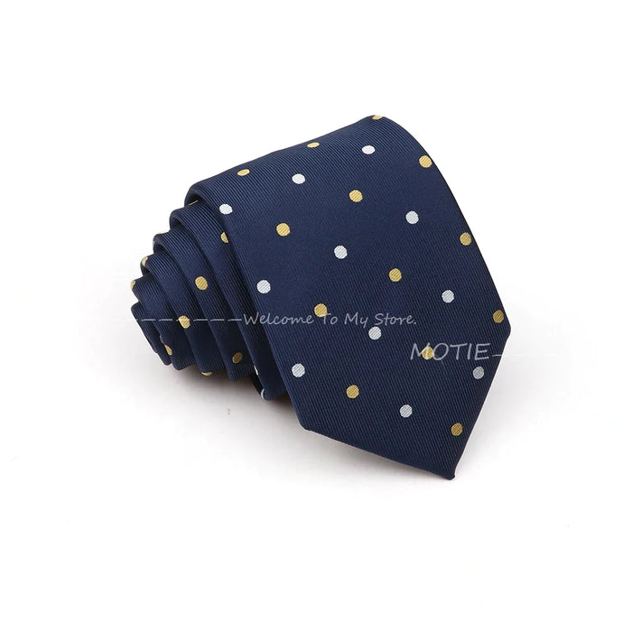 Blue Striped Necktie For Weddings And Parties