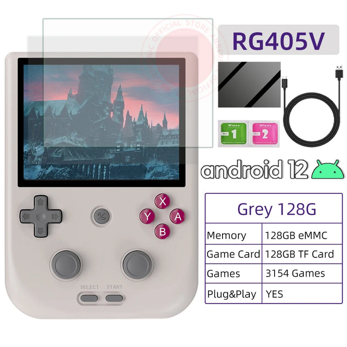 Retro Handheld Game Console Android 12 128g Tf 3172 Games 4.0 Ips 5500mah