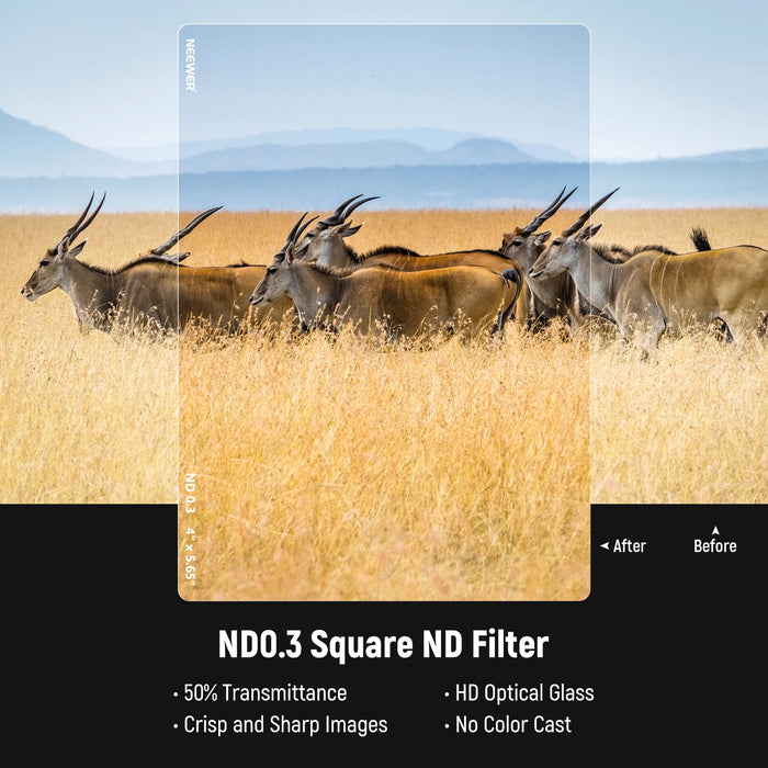 4X5.65 Cinema Nd Filter Compatible With Tilta/Smallrig Matte Box Hd Optical Glass