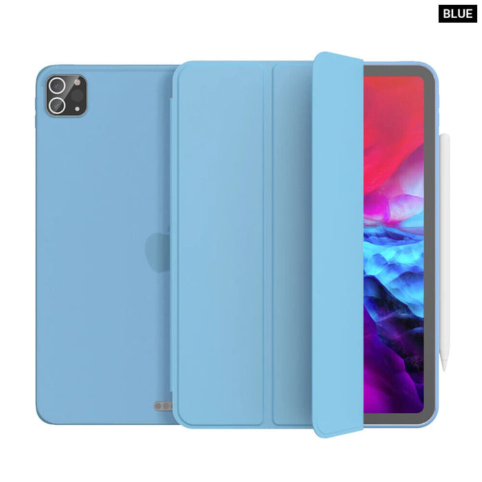 Smart Cover For Ipad Pro 11 12.9 Pu Leather Silicone Case