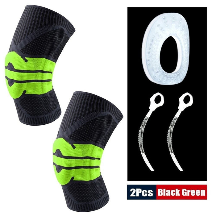 Sports Knee Compression Pads Patella Stabilizer for Cycling Running Weightlifting Basketball