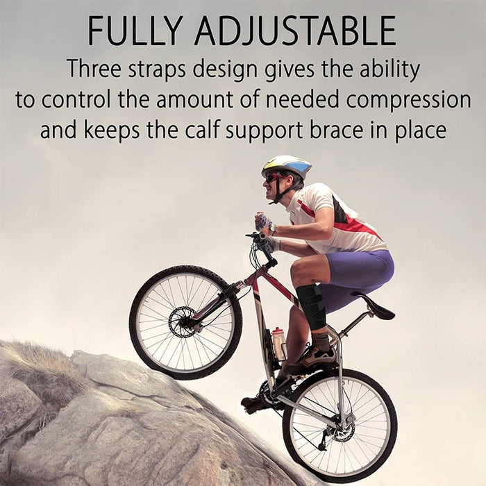 1Piece Adjustable Sports Calf Shin Leg Sleeve for Running Cycling