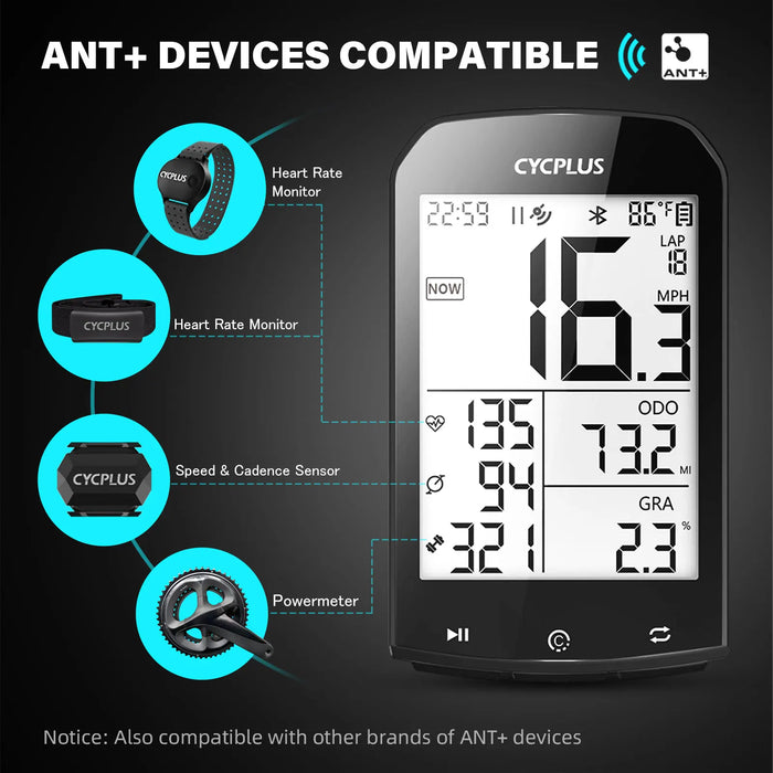 Cycplus M1 Wireless Bike Computer