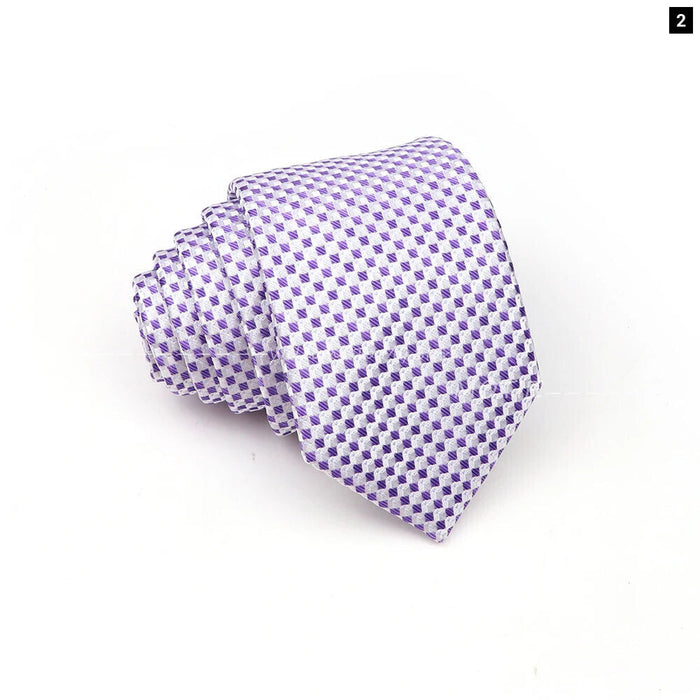 Blue Striped Necktie For Weddings And Parties