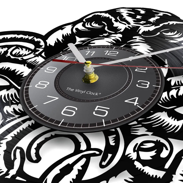 Octopus Squid Cthulhu Vinyl Record Wall Clock