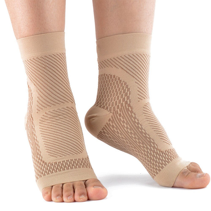 1Pair Compression Ankle Brace Socks For Heel Pain Achilles Tendonitis Relief