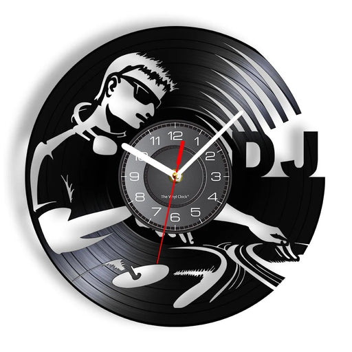 Vinyl Record Wall Clock For Dj Music Lovers