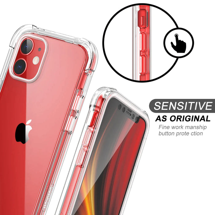 360 Full Body Shockproof Case For Iphone 12 Pro Slim With Built In Screen Protector